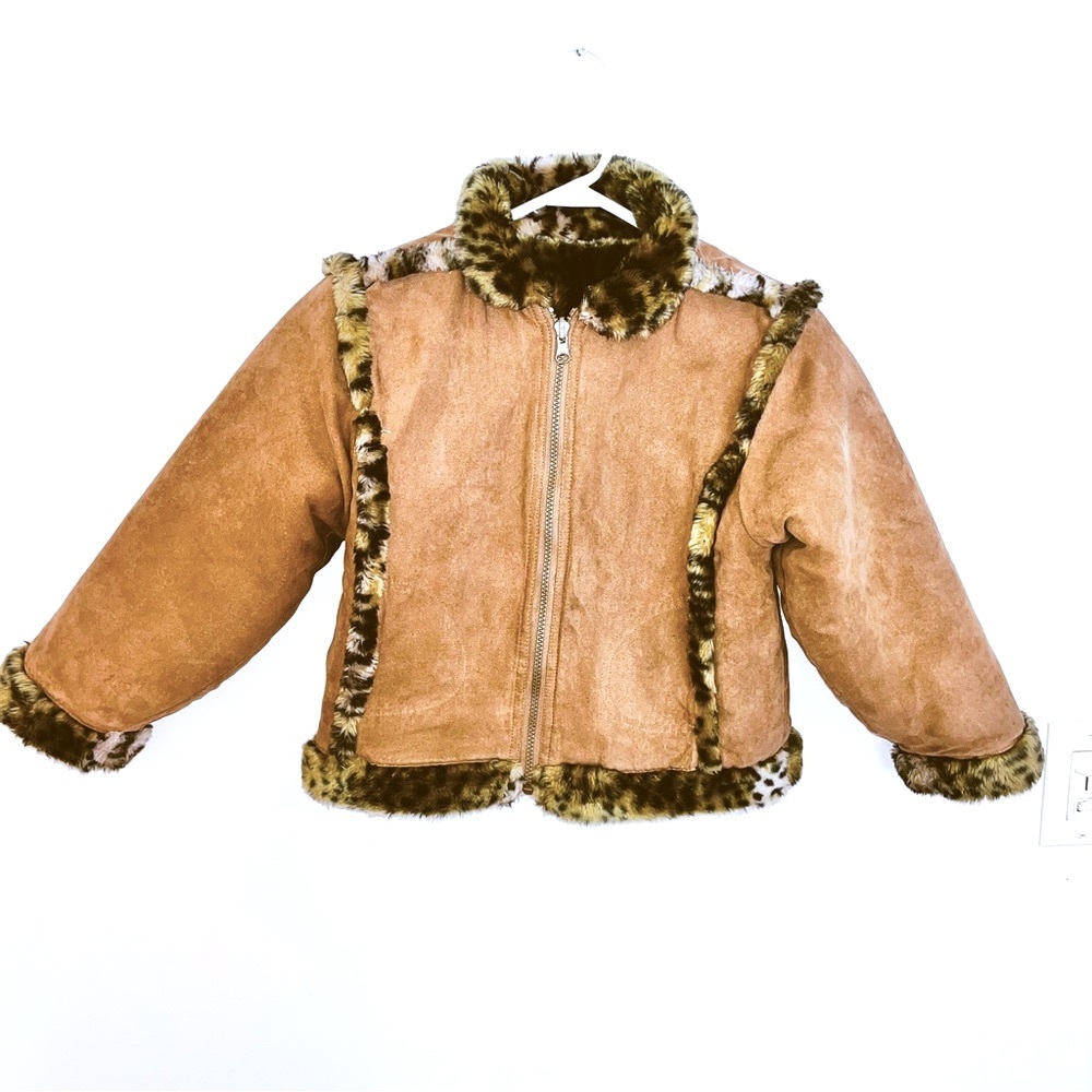 Samara kids' suede luxury jacket in size 6X